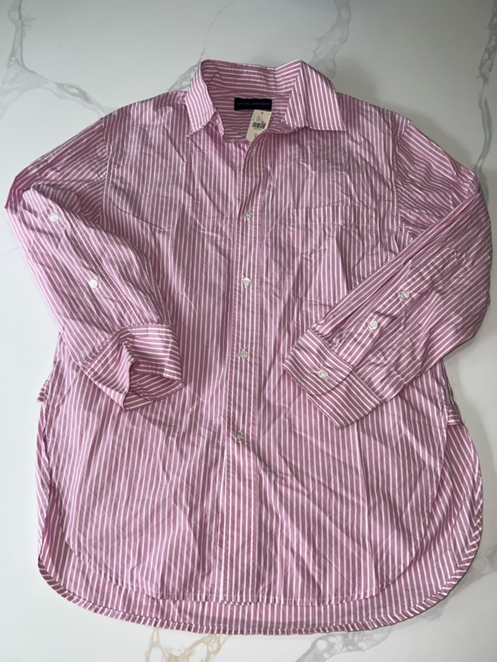 Citizens Of Humanity Pink and White Striped Shirt - Picture 4 of 6